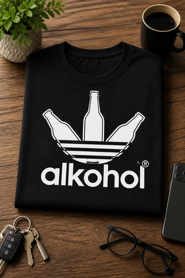 Tricou pentru iubitorului de alcool – alkohol – tricou amuzant cu mesaj