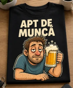 Tricou pentru iubitorului de bere – Apt De muncă – tricou amuzant cu mesaj
