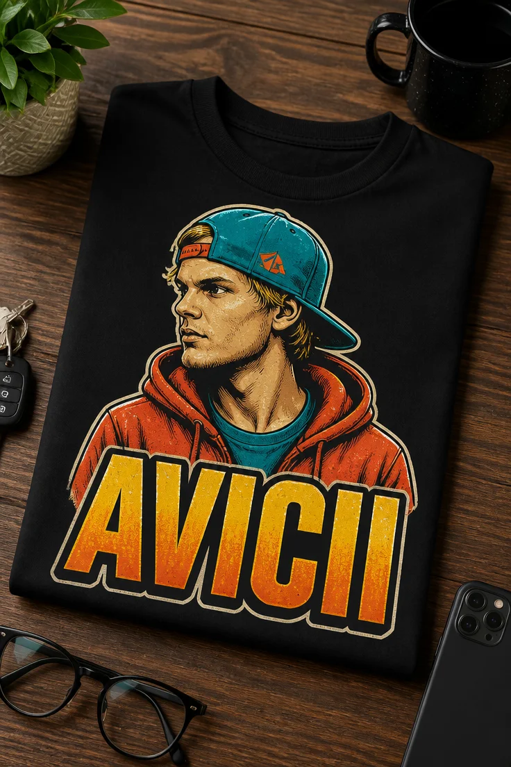 Tricou cu un motiv Avicii – tricou amuzant cu mesaj