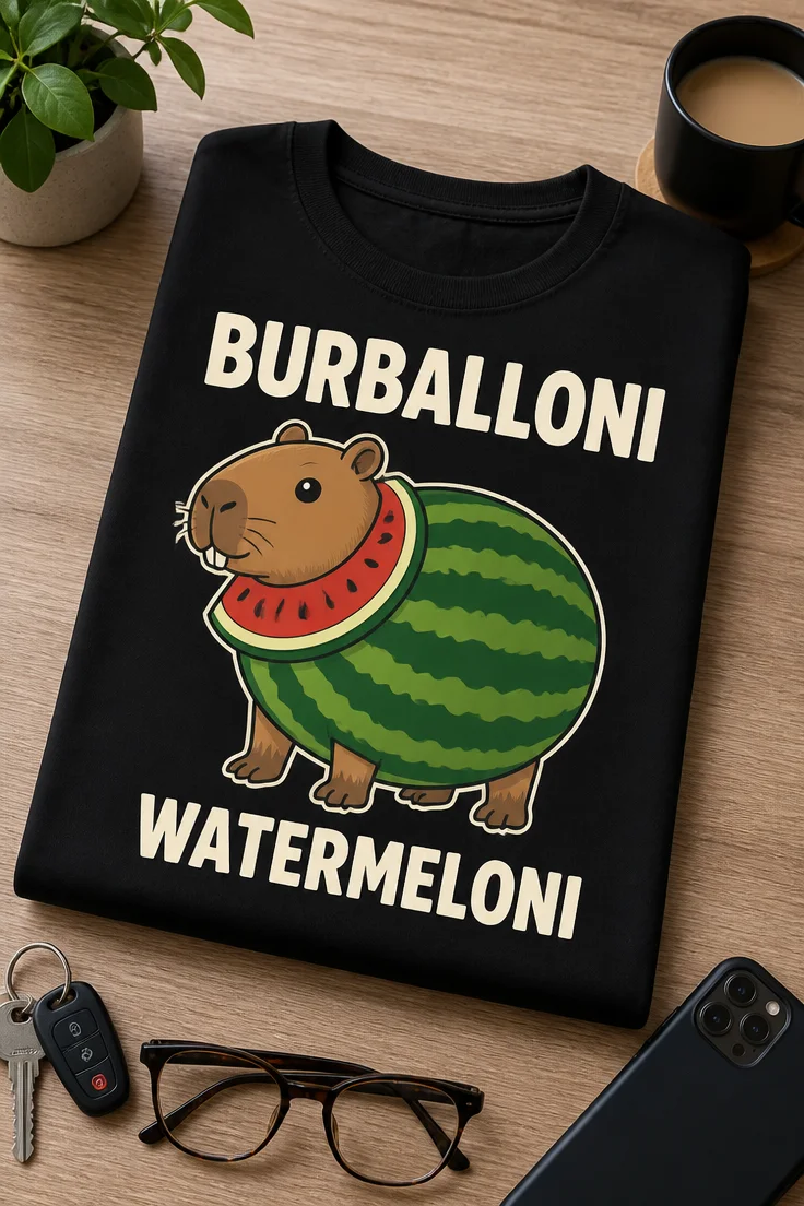 Tricou cu un motiv amuzant – Burballoni watermeloni – tricou amuzant cu mesaj