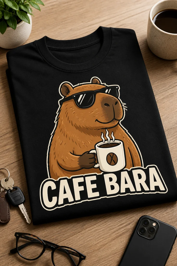 Tricou pentru iubitorului de cafea – Cafe Bara – tricou amuzant cu mesaj