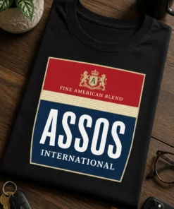 Tricou cu un motiv retro – Fine American Blend assos international – tricou amuzant cu mesaj