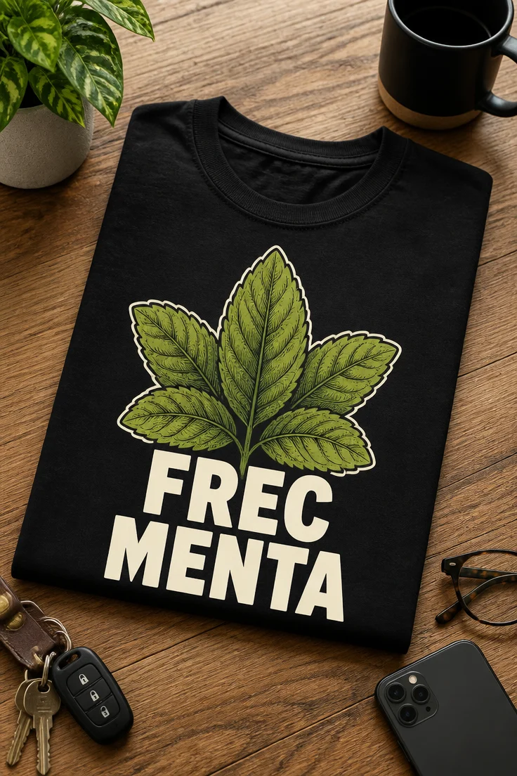 Tricou cu un motiv amuzant – Frec menta – tricou amuzant cu mesaj