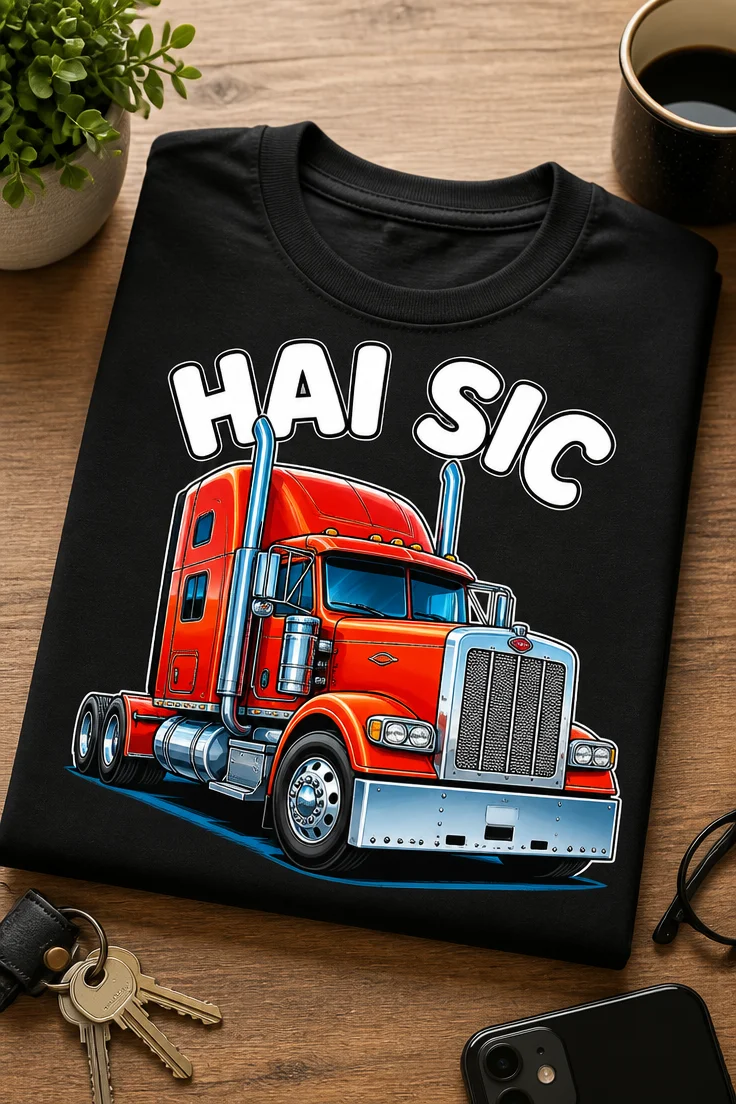 Tricou cu un motiv scurt – Hai Sic – tricou amuzant cu mesaj