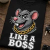 Tricou pentru persoana cu atitudine de șef – Like A bo$$ – tricou amuzant cu mesaj