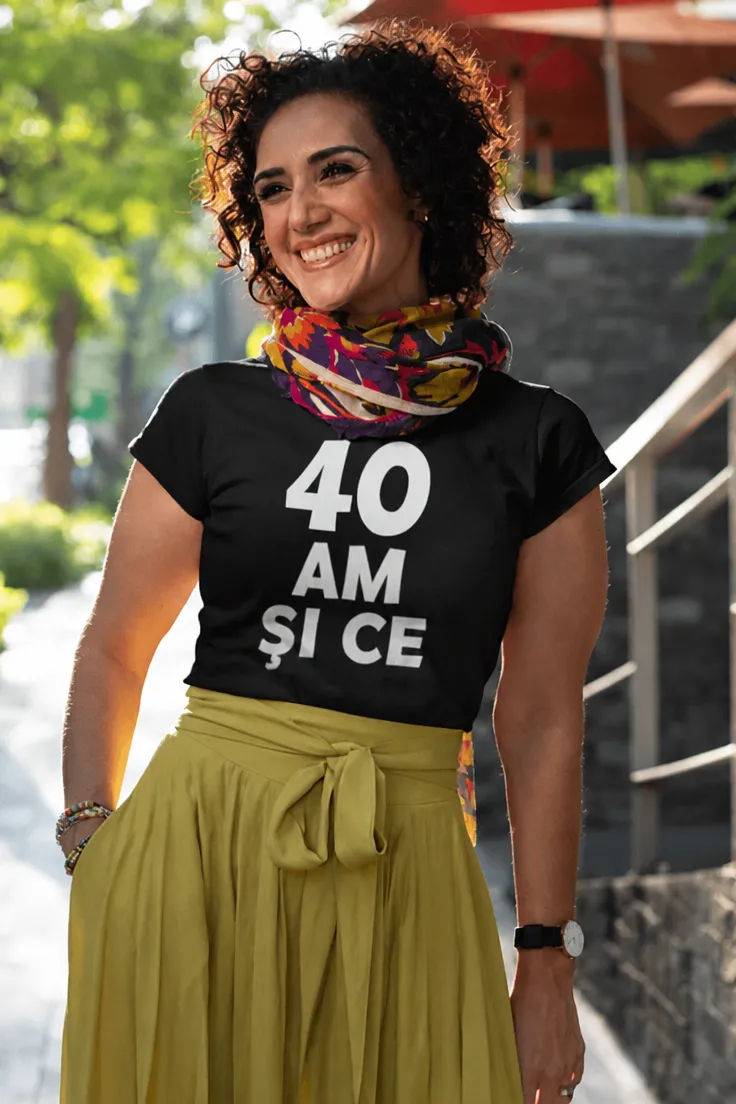 Tricou amuzant 40 și ce, cadou de zi de naștere pentru aniversarea de 40 de ani