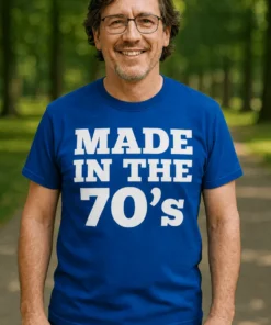 Tricou amuzant Născut în anii 70, cadou de zi de naștere pentru nostalgic