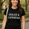 Tricou amuzant Parodie Dolce și cafea, cadou de zi de naștere pentru iubitorii de cafea