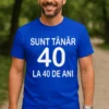 Tricou amuzant Tânăr la 40 de ani, cadou de zi de naștere pentru 40 de ani