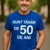 Tricou amuzant Tânăr la 50 de ani, cadou de zi de naștere pentru aniversarea de 50 de ani