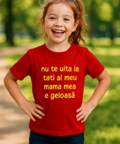 Tricou pentru copii Nu te uita la tati, cadou de zi de naștere pentru copil
