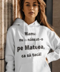 Bluză amuzantă Nu tace cu nume personalizat, cadou haios cu text pentru femei