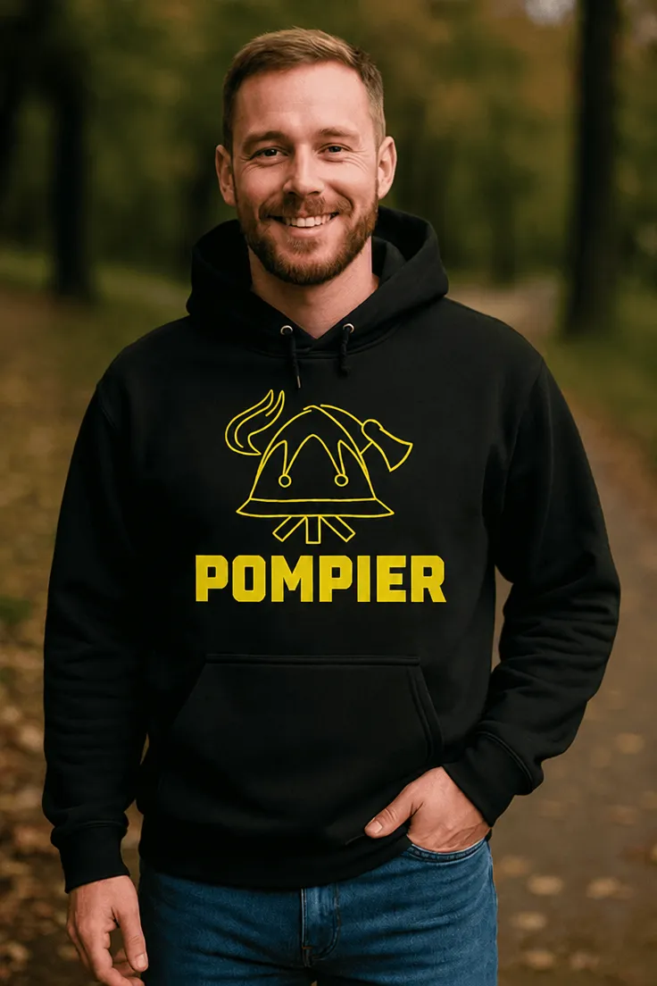 Bluză amuzantă Pompier cu cască cu design haios pentru cadou