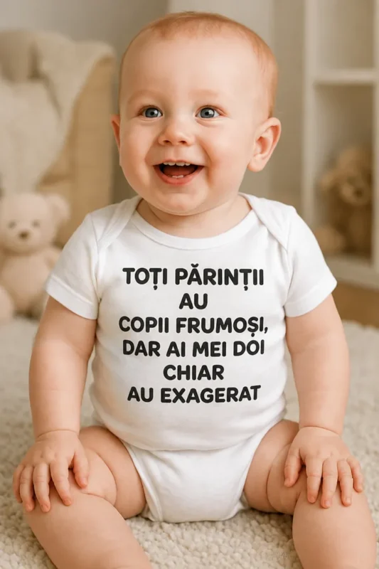 Body bebeluș Copii frumoși cu mesaj amuzant pentru cadou