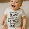Body bebeluș Primul tatuaj cu mesaj amuzant pentru cadou