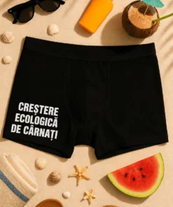 Boxeri amuzanți Creștere eco de cârnați, cadou de zi de naștere pentru bărbați
