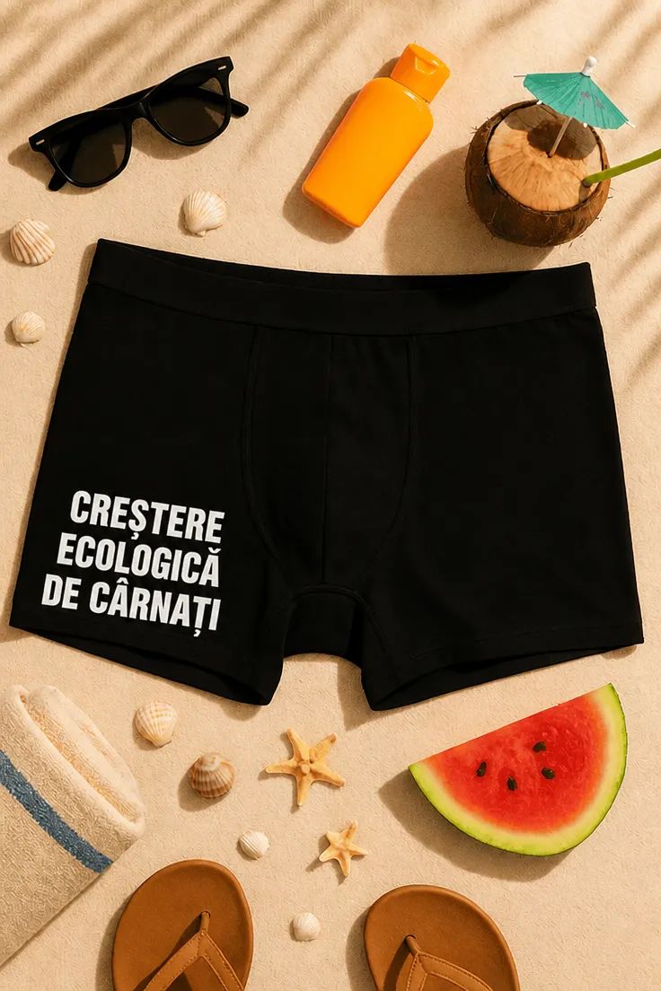 Boxeri amuzanți Creștere eco de cârnați, cadou de zi de naștere pentru bărbați