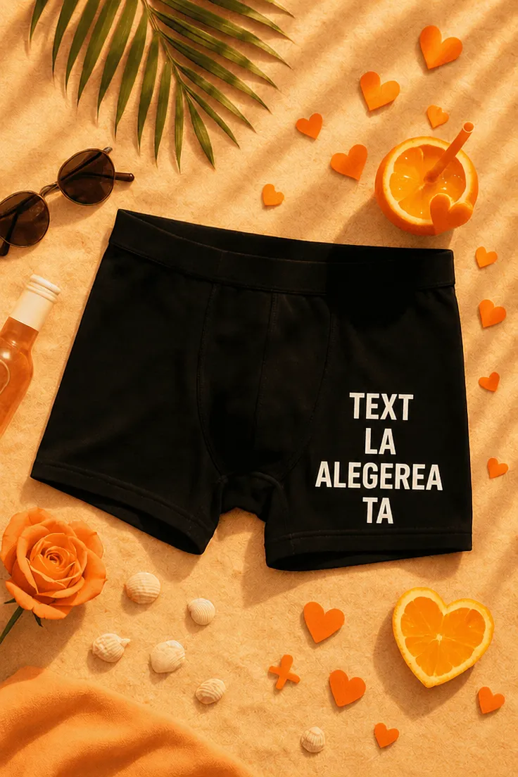 Boxeri amuzanți cu mesaj personalizat, idee de cadou haios pentru el