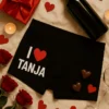 Boxeri amuzanți I love cu nume personalizat TANJA, cadou haios personalizat