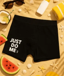 Boxeri amuzanți Just do me cu mesajul JUST DO ME:)+