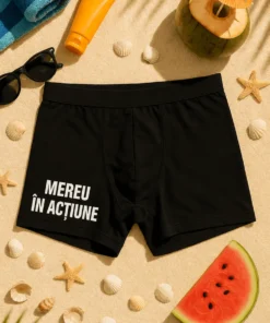 Boxeri amuzanți Mereu în acțiune cu design haios pentru cadou