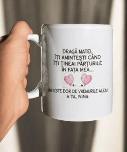 Cană amuzantă Pârțuri cu nume personalizat, cu mesaj imprimat haios pentru cadou