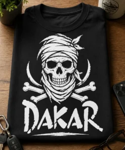 Tricou cu un motiv Dakar – tricou amuzant cu mesaj
