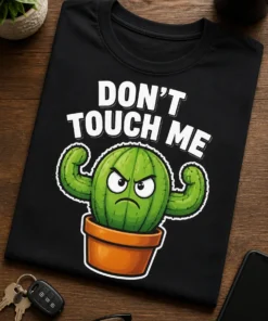 Tricou cu un motiv scurt – Don’t touch Me – tricou amuzant cu mesaj