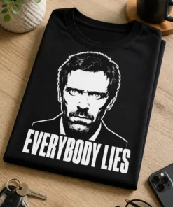 Tricou cu un motiv serial cult – Everybody Lies – tricou amuzant cu mesaj