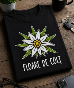 Tricou cu un motiv floare de colț – tricou amuzant cu mesaj