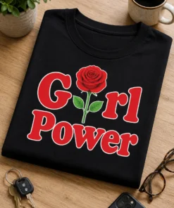 Tricou pentru femei puternice – G rl Power – tricou amuzant cu mesaj