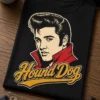 Tricou pentru fanului Elvis Presley – Hound Dog – tricou amuzant cu mesaj