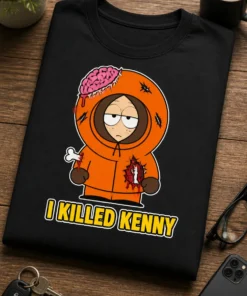 Tricou cu un motiv South Park – I Killed Kenny – tricou amuzant cu mesaj
