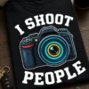 Tricou pentru fotograf – I Shoot people – tricou amuzant cu mesaj