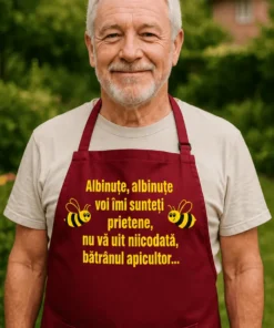 Șorț amuzant Albinuțe apicultor cu mesaj haios pentru apicultor
