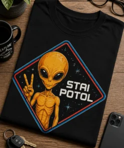 Tricou cu un motiv stai potol – Stai potol – tricou amuzant cu mesaj