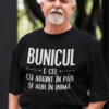 Tricou amuzant Bunicul cu inimă de aur, cadou pentru bunic cu mesaj emoționant