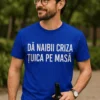 Tricou amuzant Criza și țuica pe masă cu mesaj haios pentru cadou