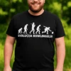 Tricou amuzant Evoluția bowlingului cu design haios pentru pasionații de bowling