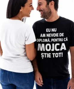 Tricou amuzant Fără diplomă cu nume personalizat, cu mesaj haios și nume ales de tine