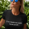 Tricou amuzant Femei mature fac prostii cu mesaj haios pentru cadou