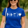 Tricou amuzant formula iubirii cu imprimeu + [Y]♥