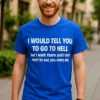 Tricou amuzant Iadul de la serviciu cu mesaj sarcastic pentru birou