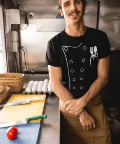 Tricou amuzant Jachetă de bucătar cu imprimeu CHEF о