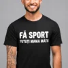 Tricou amuzant Mesaj vulgar de fitness cu text imprimat pentru cadou haios