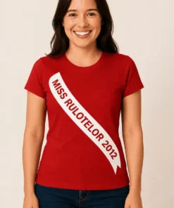 Tricou amuzant Miss rulotelor 2012 cu design vesel pentru cadou