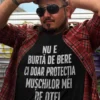Tricou amuzant Mușchi de oțel cu mesaj haios pentru cadou