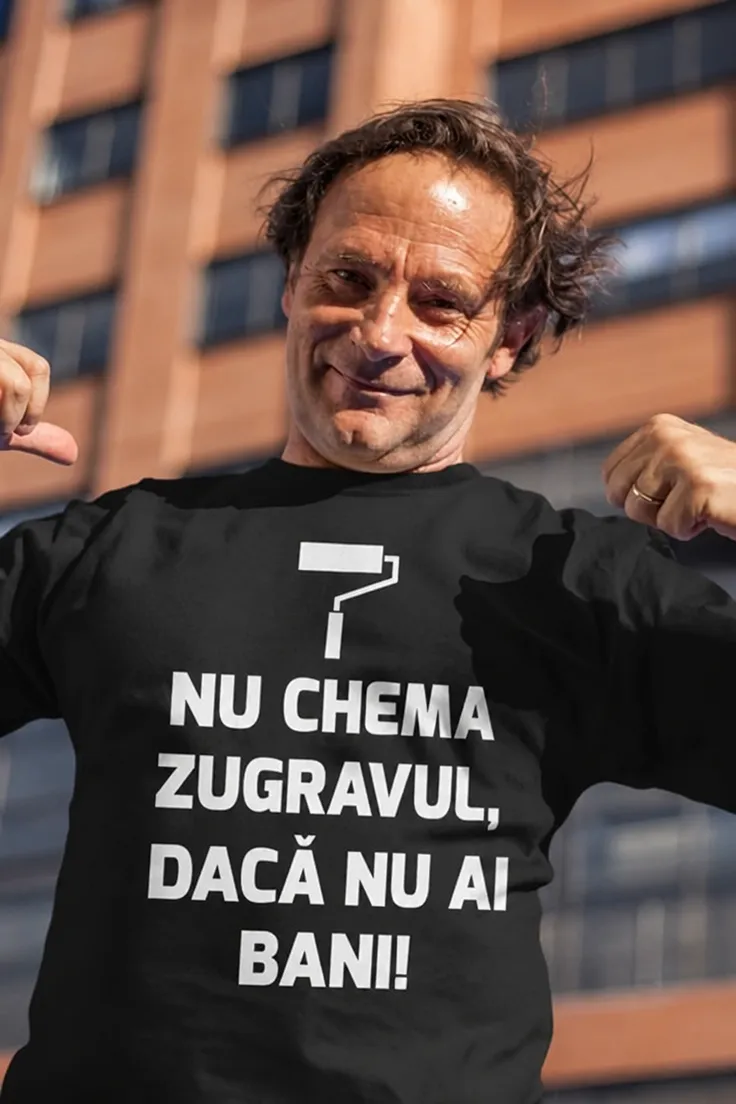 Tricou amuzant Nu chema zugravul cu mesaj comic pentru cadou