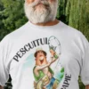 Tricou amuzant Pescuitul e terapie cu mesajul PESCUITUL E TERAPIE.