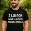 Tricou amuzant Petrecere burlaci cu nume personalizat pentru gasca mirelui